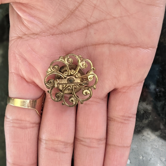 Vintage Rhinestone Brooch - Picture 2 of 2